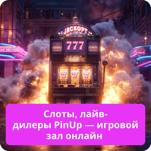 Слоты, лайв-дилеры PinUp — игровой зал онлайн
